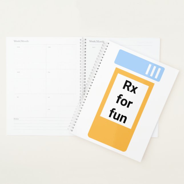 Verschreibung für Fun - Übergroße Arzneimittelflas Planer (Anzeige)