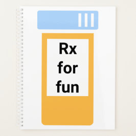 Verschreibung für Fun - Übergroße Arzneimittelflas Planer