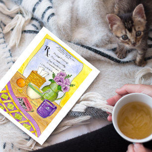 Verschreibung für Wellness Inspiration Postkarte