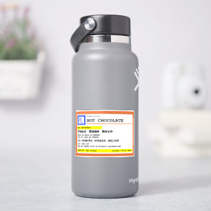 Verschreibung Hot Chocolate Personalisiert Aufkleber