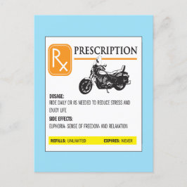 Verschreibung Motorrad Funny Postkarte