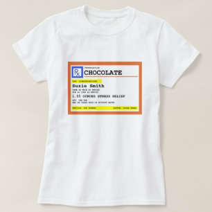 Verschreibung Schokolade Personalisiert T-Shirt