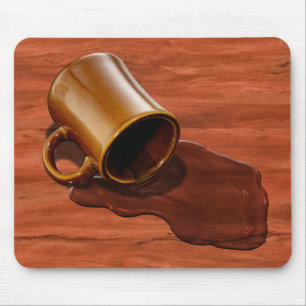 Verschütten Mousepad