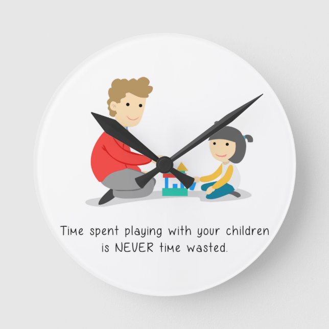 Verschwende keine Zeit - Uhr (Vorderseite)