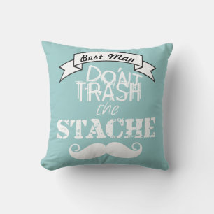 Verschwende nicht den Hipster Stache Mustache Retr Kissen