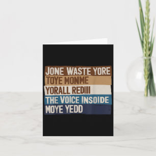 Verschwendet eure Zeit nicht auf mich, um die Stim Karte