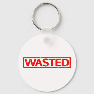Verschwendete Briefmarke Schlüsselanhänger