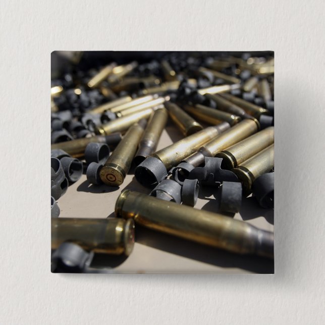 Verschwendete Messing und zerfallene Links Button (Vorderseite)