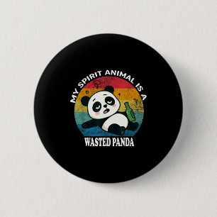 Verschwendeter Panda ist mein Srit-Tier Lustiges W Button