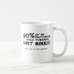 Verschwendetes Geld Dirt Bike Motocross Tasse