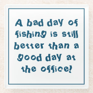 Verschwendung von Fischern mit Fangquoten Glasuntersetzer