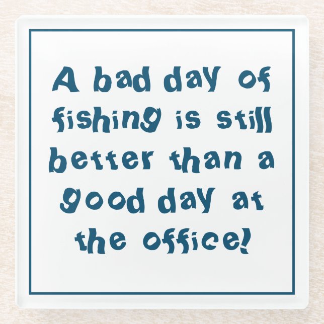 Verschwendung von Fischern mit Fangquoten Glasuntersetzer (Vorderseite)