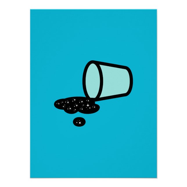 Verschwendung von Raum - Verschüttete Unendlichkei Poster (Vorderseite)