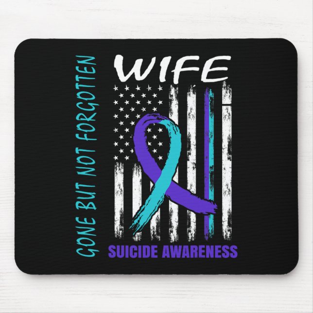 Verschwinden, aber nicht vergessen Ehefrau Selbstm Mousepad (Vorne)