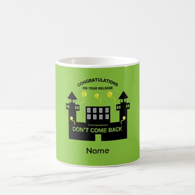 Verschwinden Sie aus dem Gefängnis Kaffeetasse (Mittel)