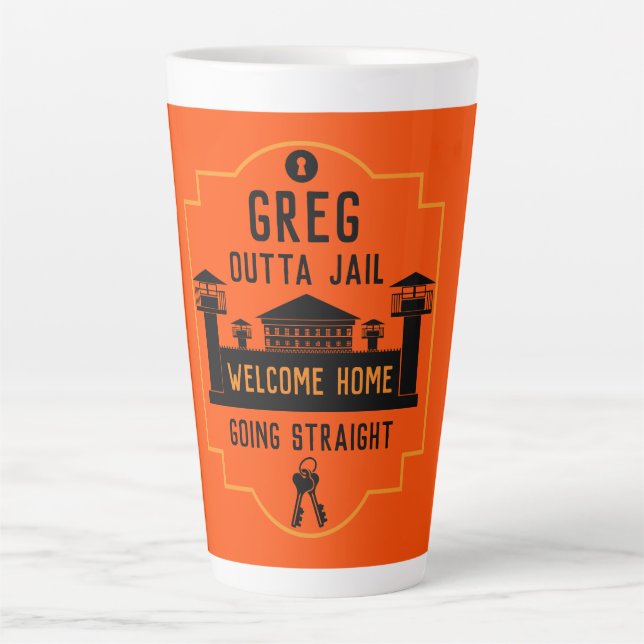 Verschwinden Sie aus dem Gefängnis Milchtasse (Vorderseite)