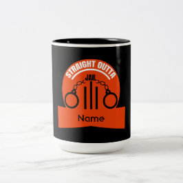 Verschwinden Sie aus dem Gefängnis Zweifarbige Tasse