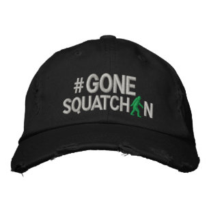 Verschwinden Squatchin und Hashtag Bestickte Baseballkappe