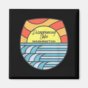Verschwindender Lake Washington WA Sonnenuntergang Magnet