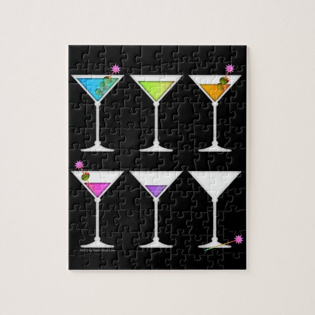VERSCHWINDENDES MARTINI PUZZLE- ODER PUZZLE-GIFT-S PUZZLE (Vertikal)