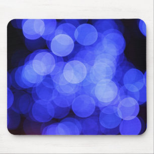 Verschwommene blaue Lichter-Mauspad Mousepad