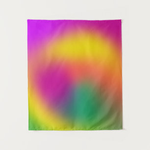 Verschwommene Farben der 90er Wandteppich