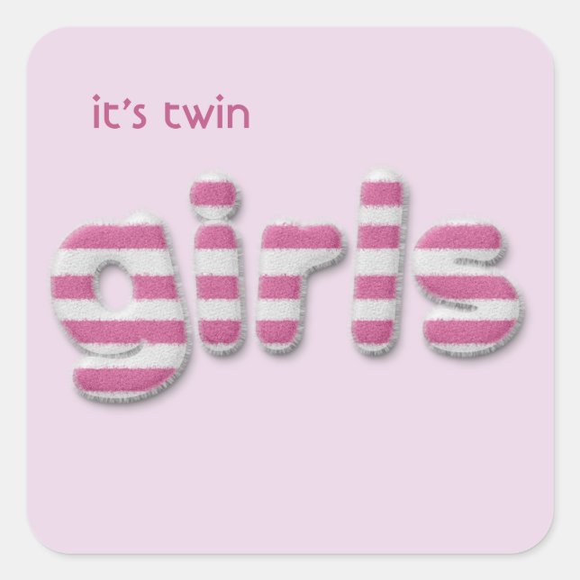 verschwommene Mädchen Quadratischer Aufkleber (Vorderseite)