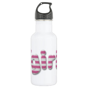 verschwommene Mädchen Trinkflasche