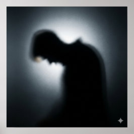 verschwommene Silhouette Poster