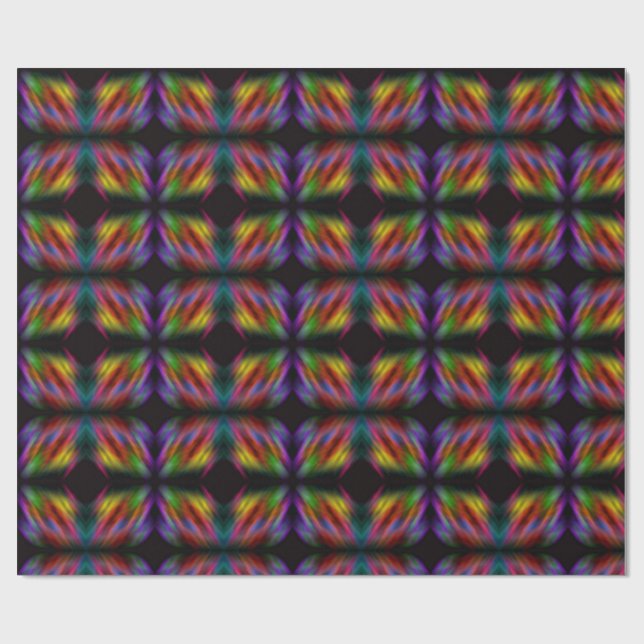 Verschwommener Regenbogen Geschenkpapier (Flach)