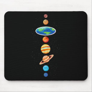 Verschwörung auf der flachen Erde - Sonnensysteme Mousepad