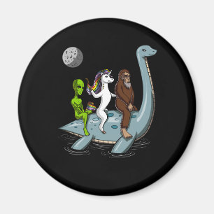 Verschwörung Bigfoot Loch Ness Monster Wasserski Magnet