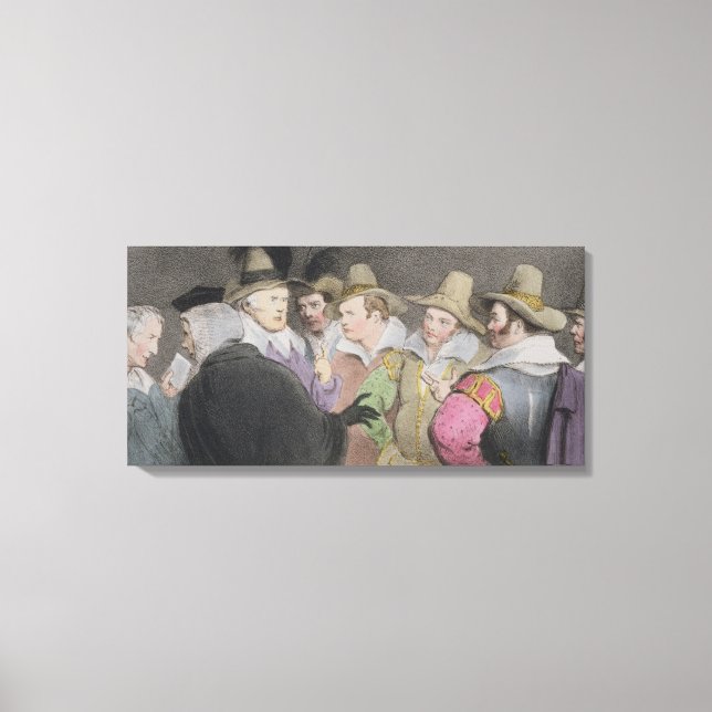 Verschwörung, das Parlament zu erschlagen (HB Skiz Leinwanddruck (Vorderseite)