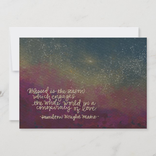 Verschwörung der Liebe 7x5 Feiertagskarte (Vorderseite)