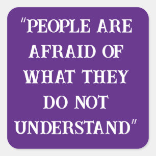 Verschwörungstheoretiker Quadratischer Aufkleber