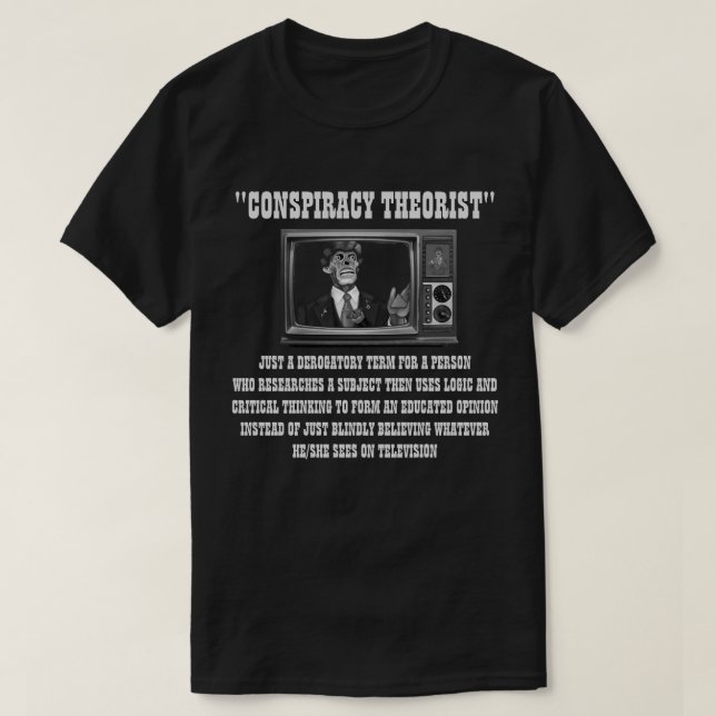 Verschwörungstheoretiker T-Shirt (Design vorne)