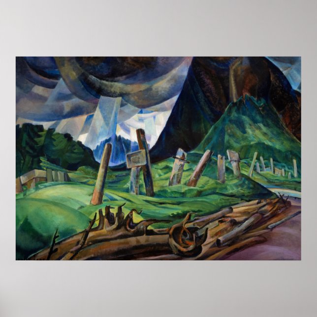 Verschwunden, 1930 von Emily Carr Poster (Vorne)