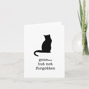 Verschwunden, aber nicht vergessen, Begrüßungskart Karte