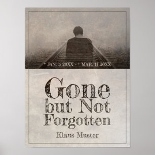 Verschwunden, aber nicht vergessen - Vintag Poster