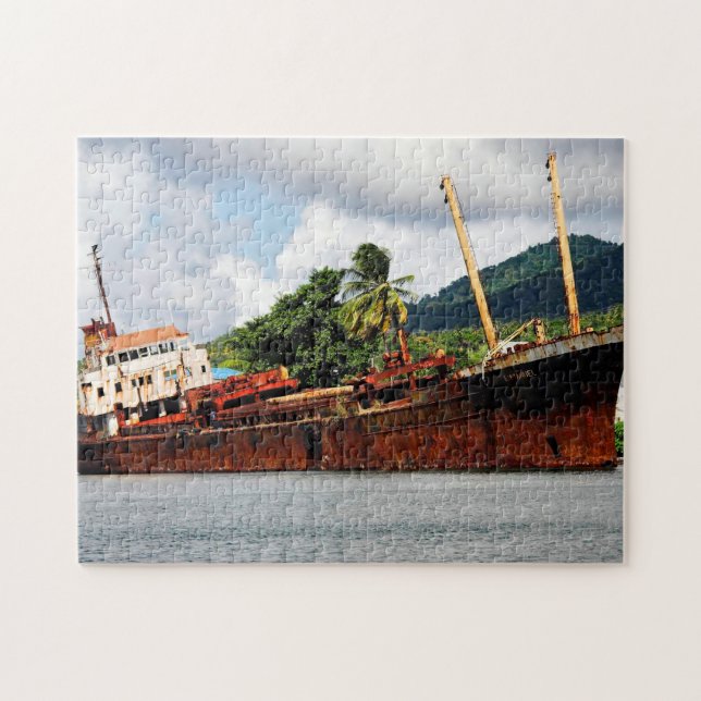 Verschwundenes Schiff in Dominica Puzzle (Horizontal)