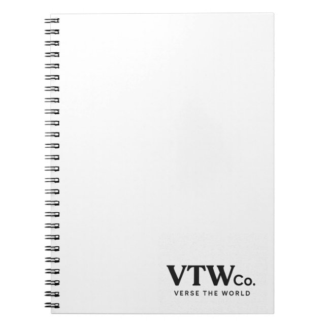 Verse The World Co. Spiral Notebook Notizblock (Vorderseite)