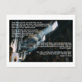 Verse von Isaiah 41 - Hilfe und Komfort Postkarte