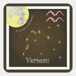 Verseau 21 janvier au 18 février Aufkleber