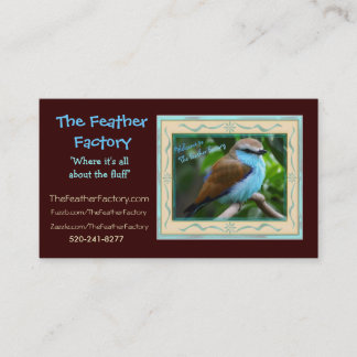 Versehen Sie Fabrik-Anzeige 2, die Feder-Fabrik, Visitenkarte