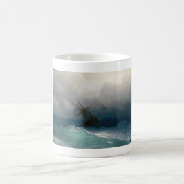 Versenden Sie auf stürmischem Meerblicksturm Tasse
