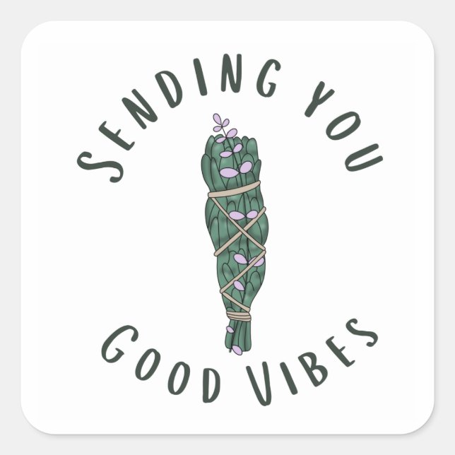 Versenden von Good Vibes Sticker (Vorderseite)
