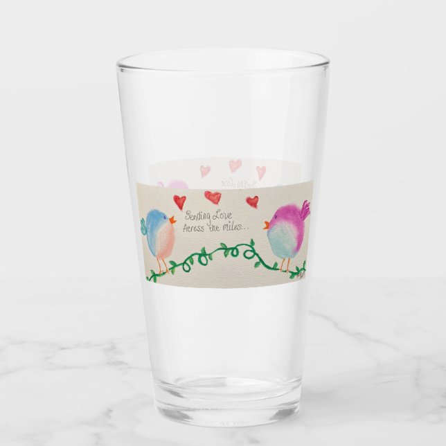 Versenden von Liebe über die Meilen Glas (Vorderseite)