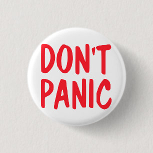 Versetzen Sie nicht in Panik Button