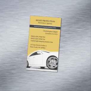 Versicherungen Magnetische Visitenkarte