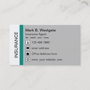 Versicherungs-Agent Multi Line Rep Business Card Visitenkarte